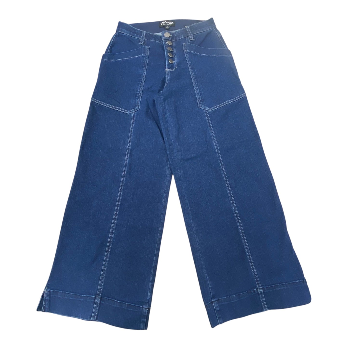 Jeans Wide Leg By Cmc In Blue Denim, Size:4