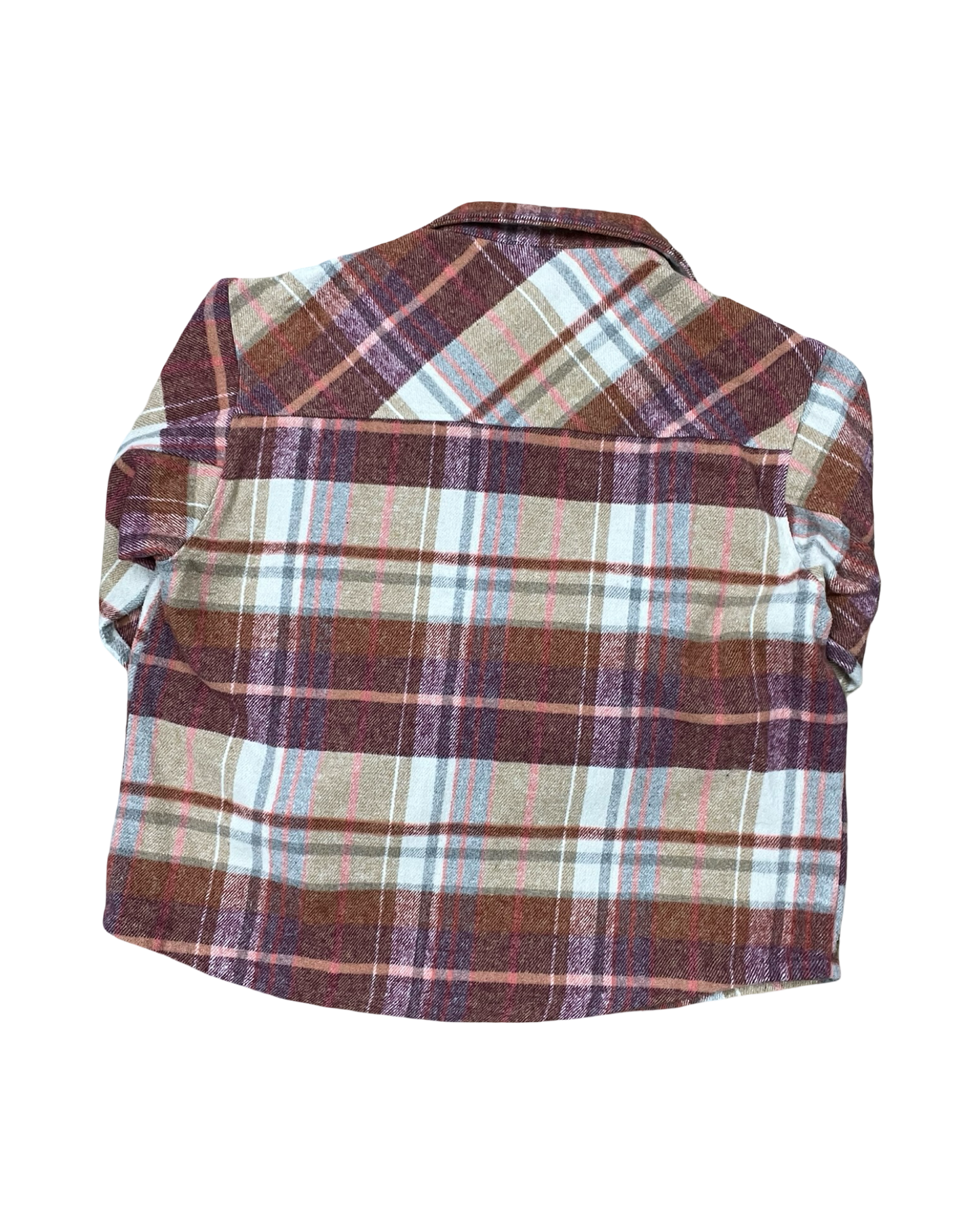 Jacket Shirt By Eesome In Pink & Tan, Size:M
