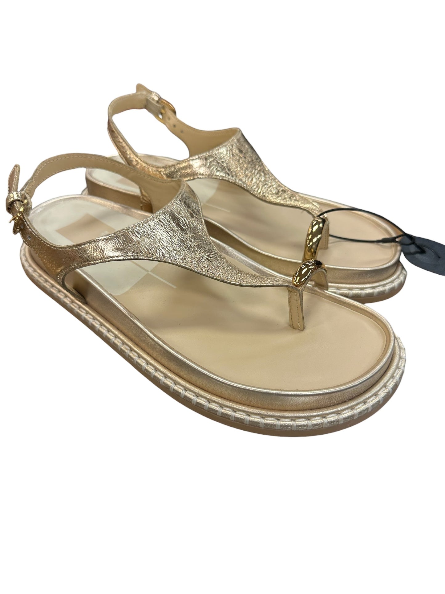 Sandals Flats By Dolce Vita In Gold, Size:7.5