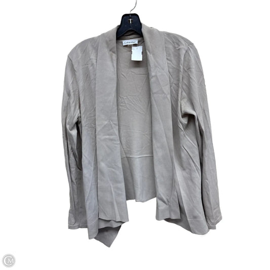 Cardigan By Calvin Klein In Taupe, Size: L