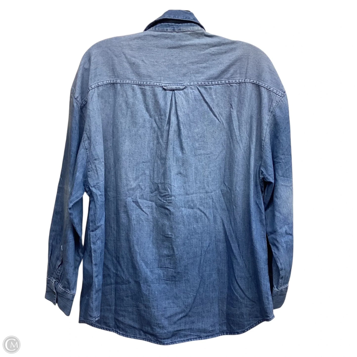 Top Long Sleeve By Old Navy In Blue Denim, Size: S