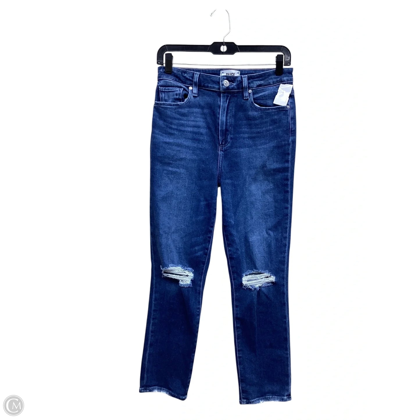 Jeans Straight By Paige In Blue Denim, Size: 6