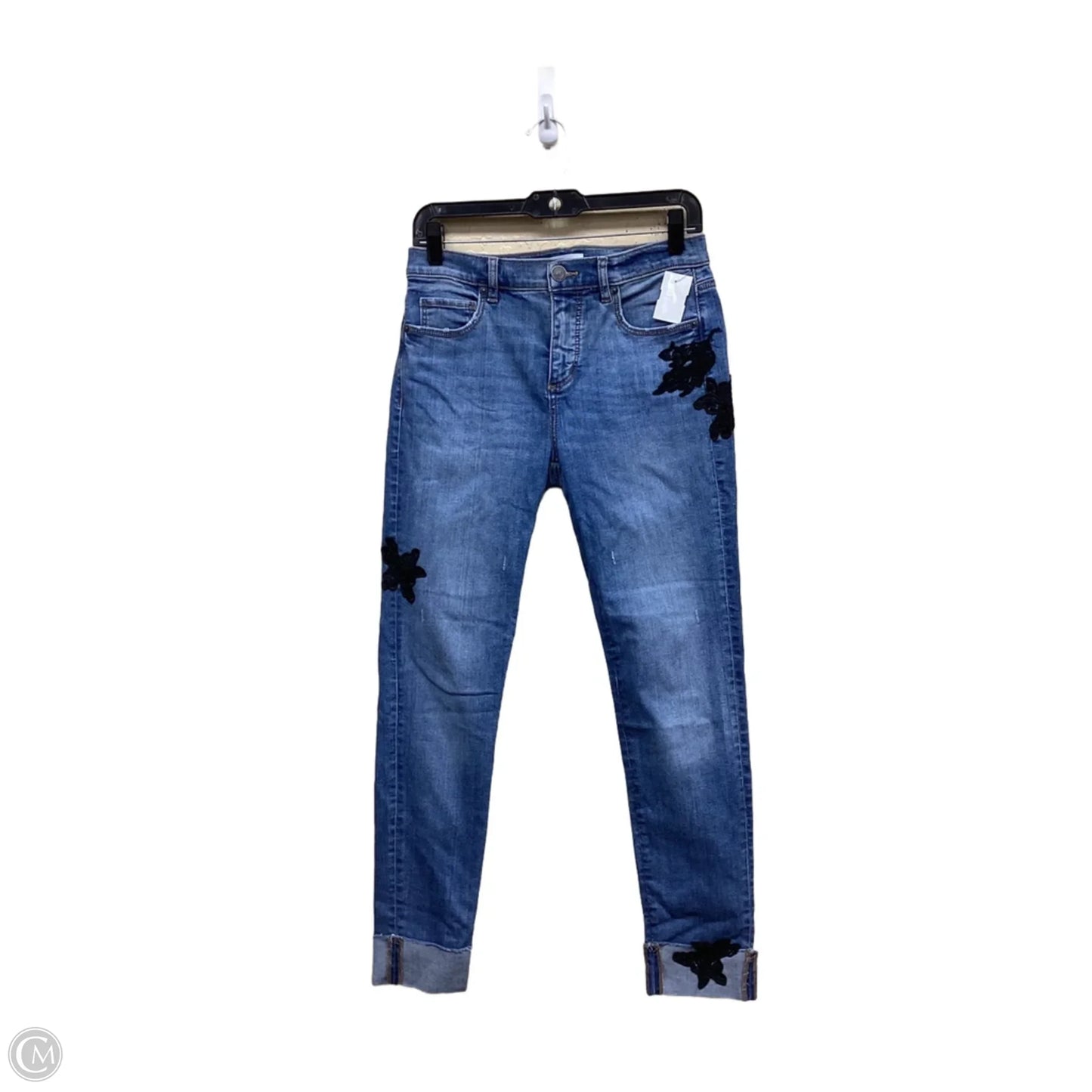 Jeans Skinny By Loft In Blue Denim, Size: 4