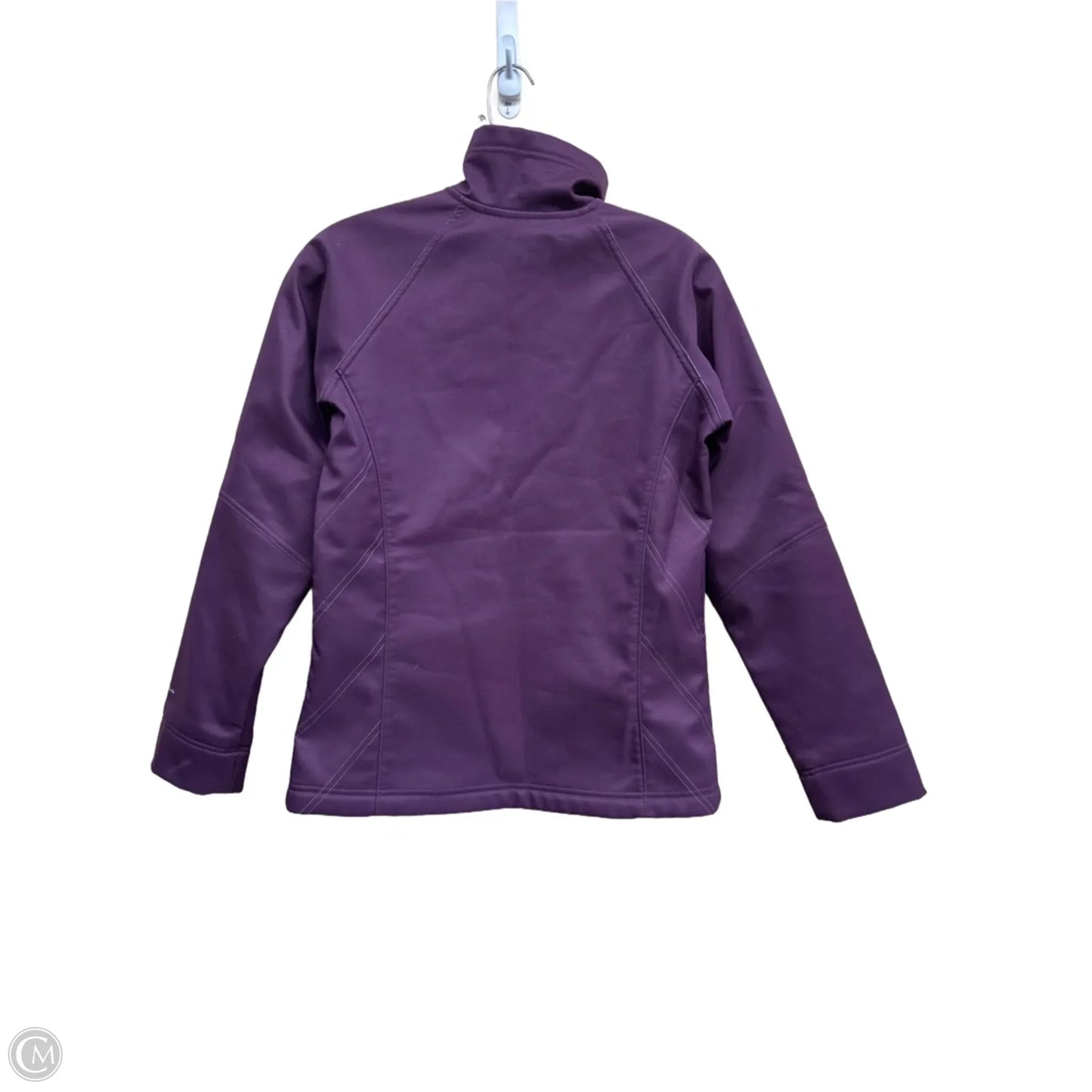 Jacket Windbreaker By Columbia In Purple, Size: S