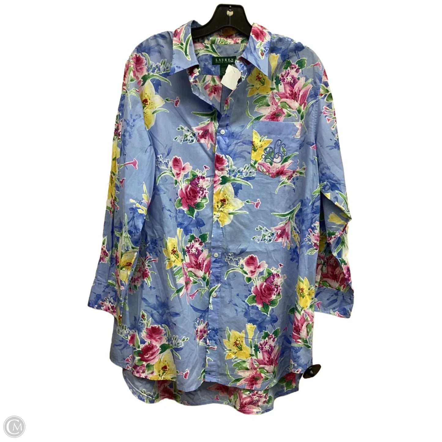 Nightshirt By Lauren By Ralph Lauren In Floral Print, Size: M