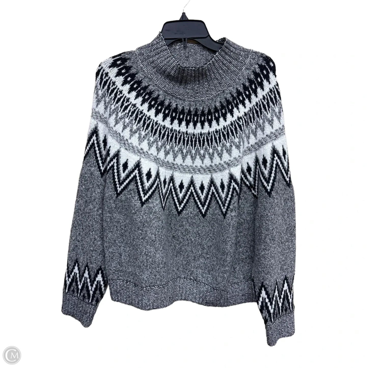 Sweater By Old Navy In Black & Cream, Size: Xl