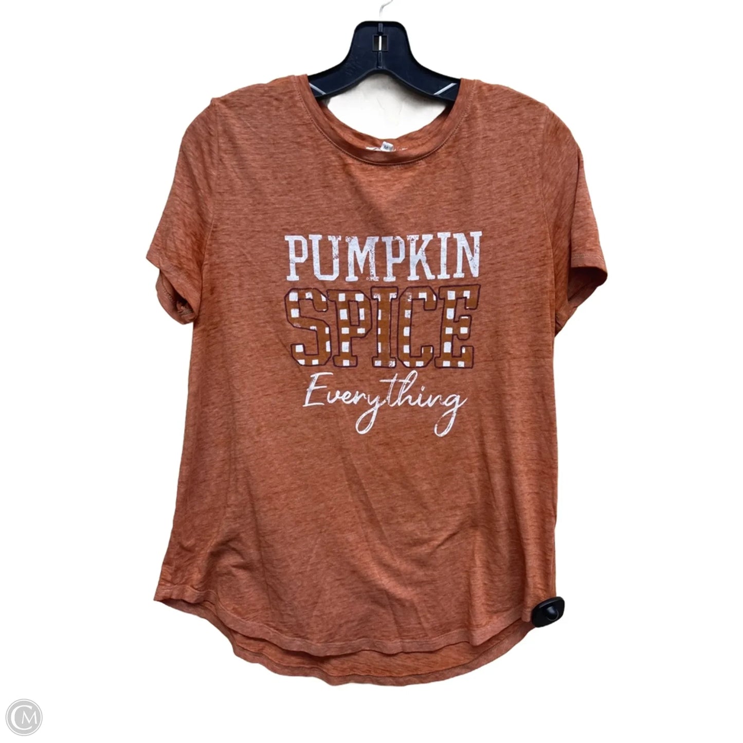 Top Short Sleeve By Clothes Mentor In Orange, Size: M