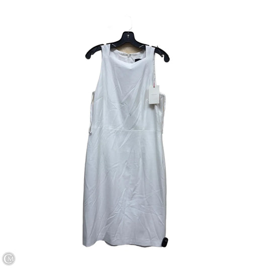 Dress Casual Midi By Alex Marie In White, Size: 6