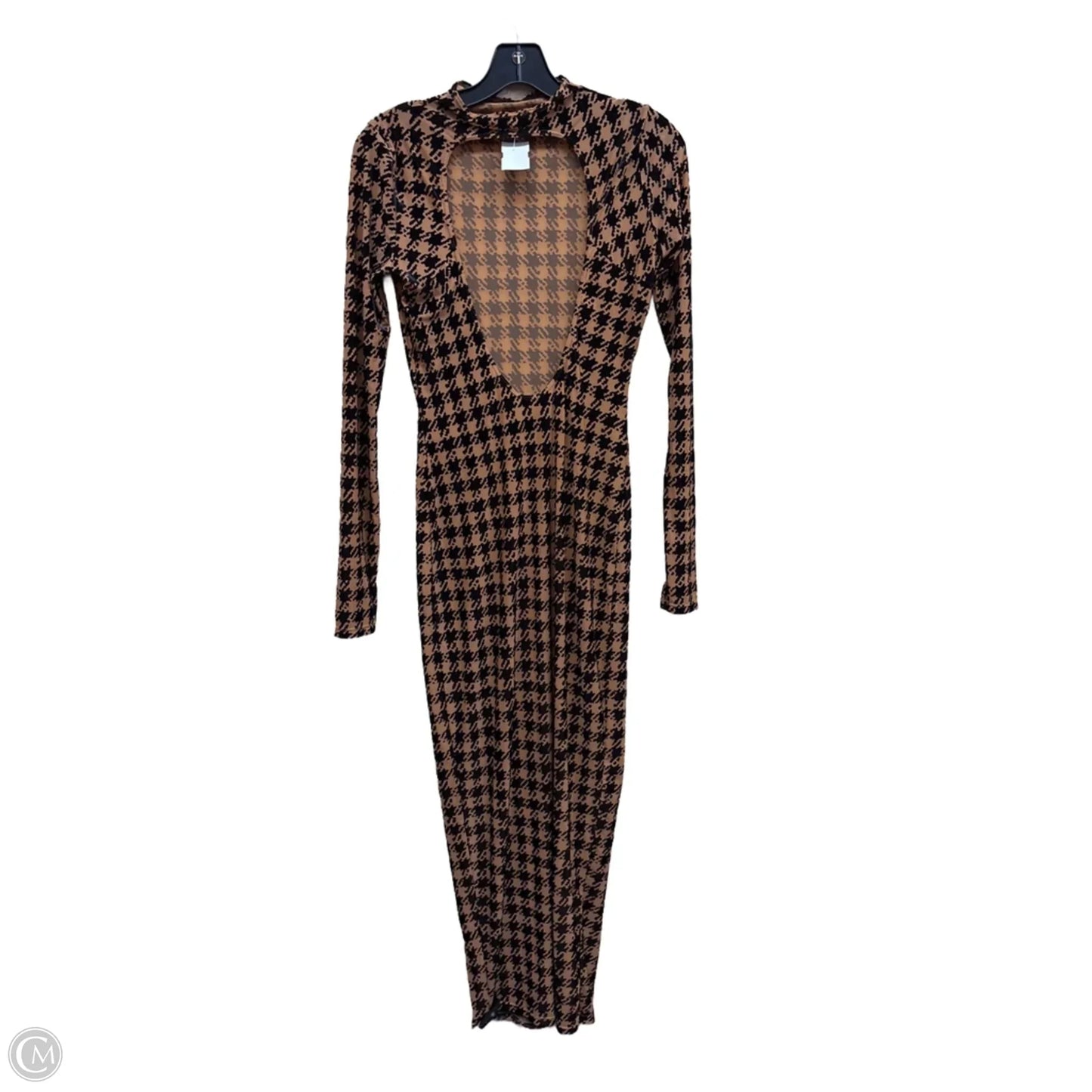 Dress Casual Maxi By Clothes Mentor In Black & Brown, Size: L
