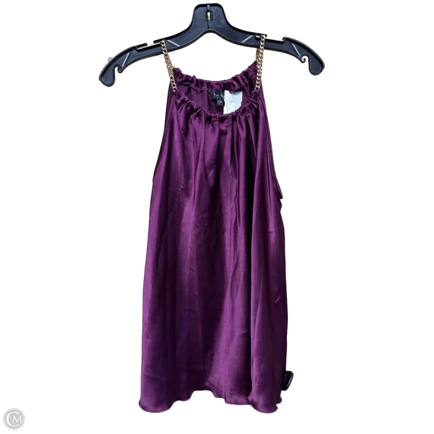 Top Sleeveless By Nicole By Nicole Miller In Purple, Size: L