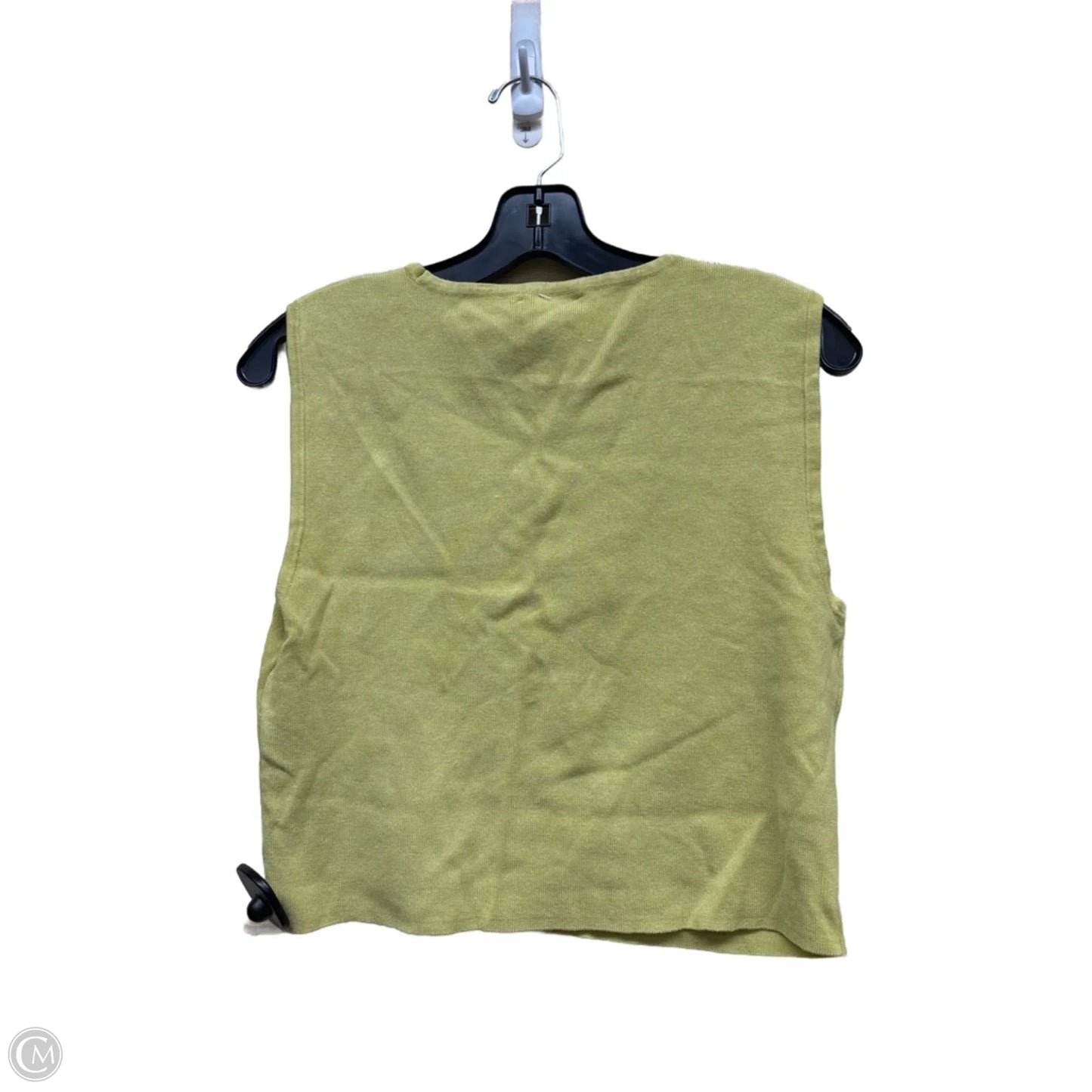 Top Sleeveless By Calvin Klein In Yellow, Size: Xl