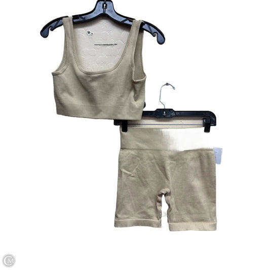 Athletic Shorts 2pc By Clothes Mentor In Tan, Size: L