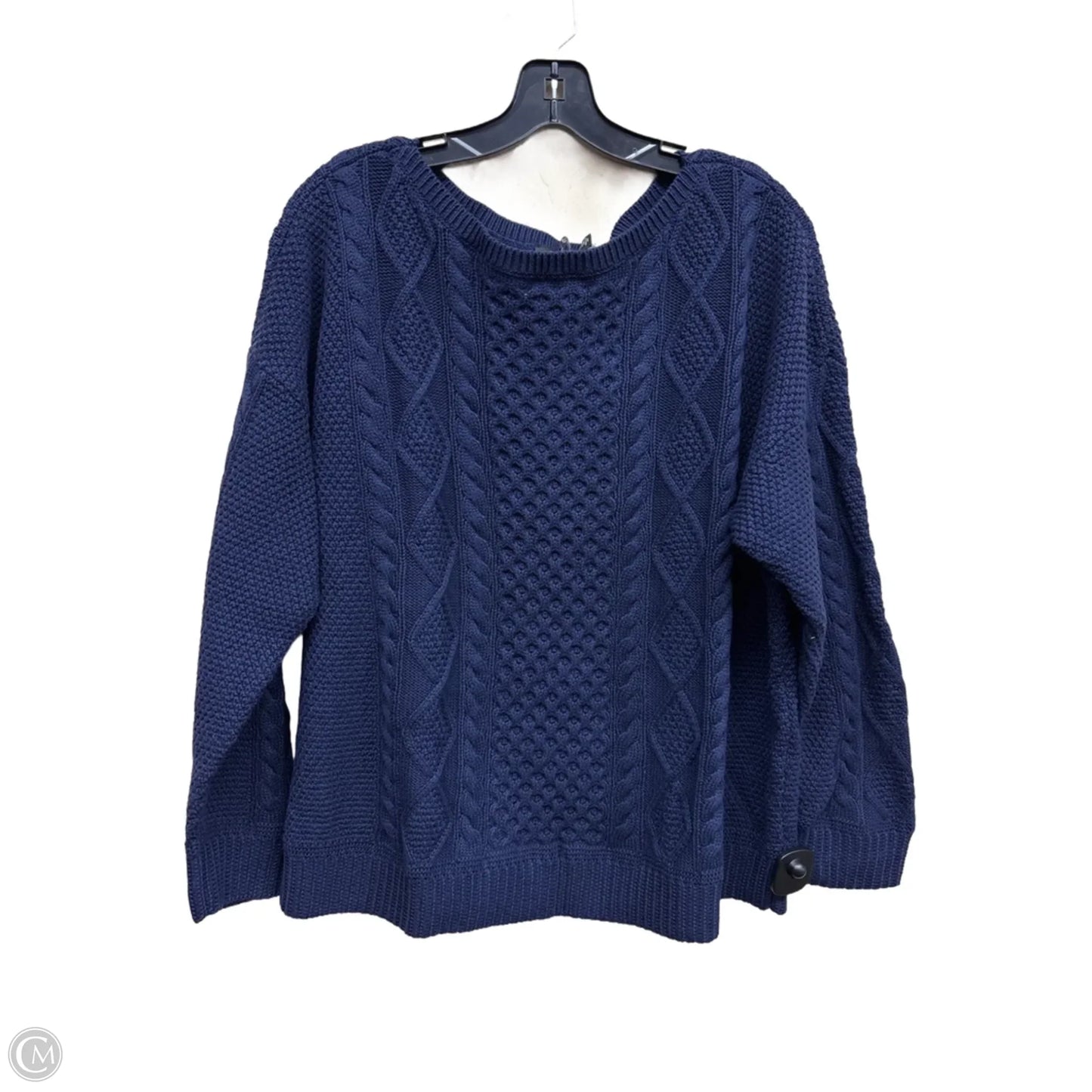 Sweater By Lauren By Ralph Lauren In Navy, Size: 2x