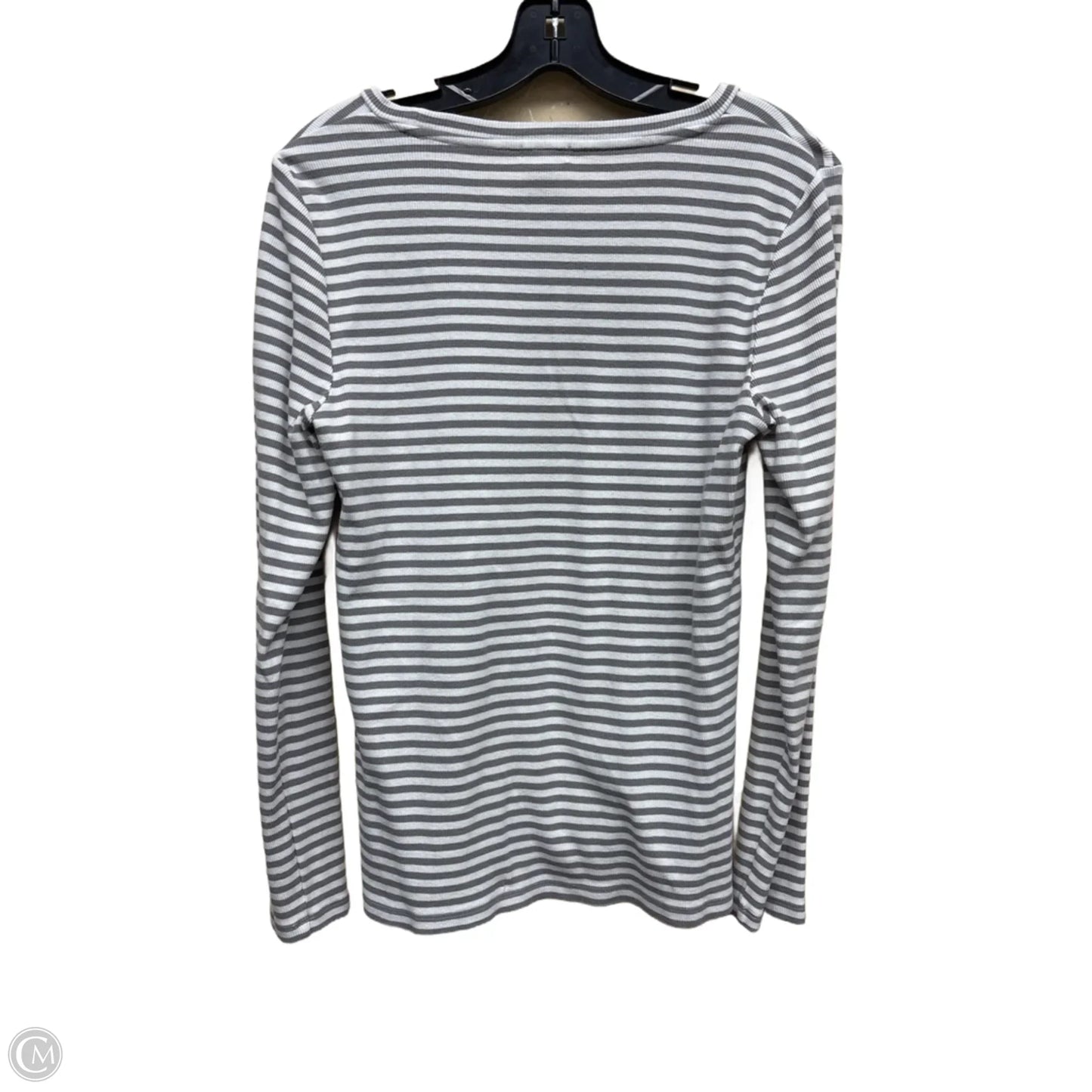 Top Long Sleeve By J. Crew In Striped Pattern, Size: L