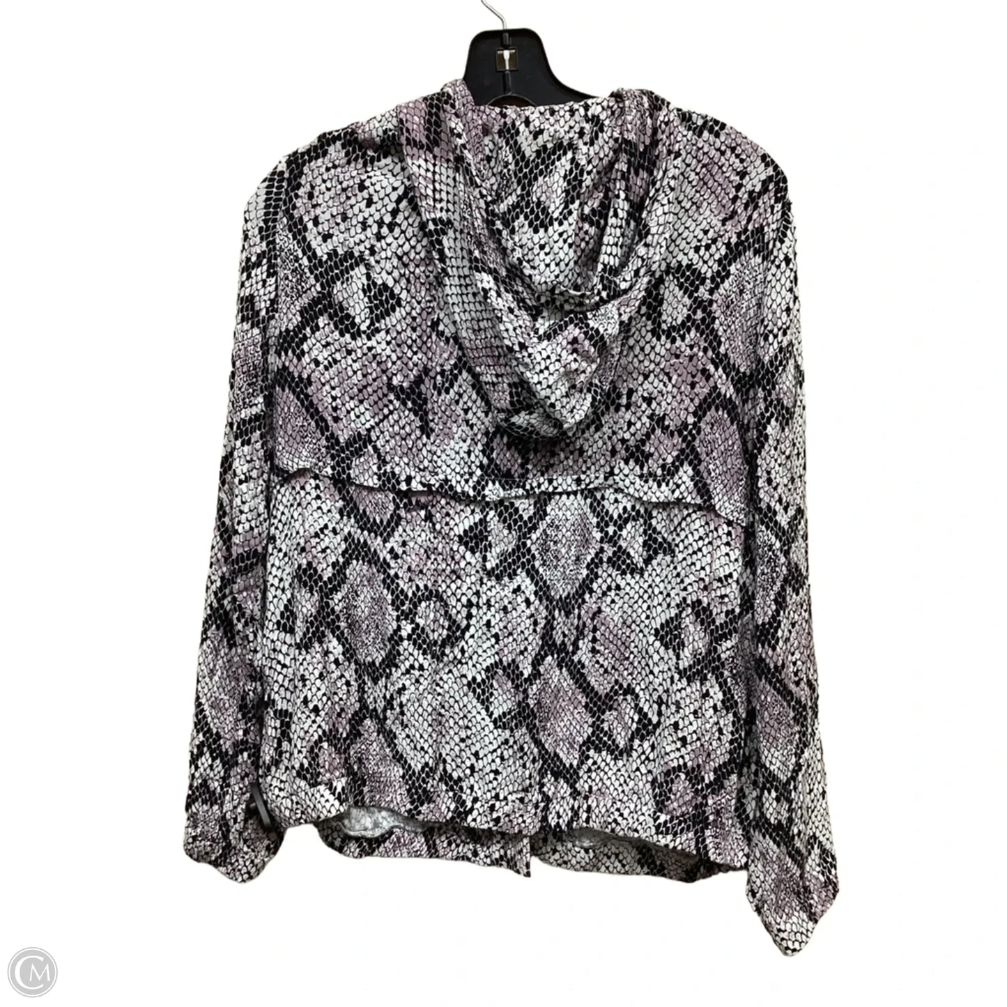 Athletic Jacket By Chaser In Animal Print, Size: L