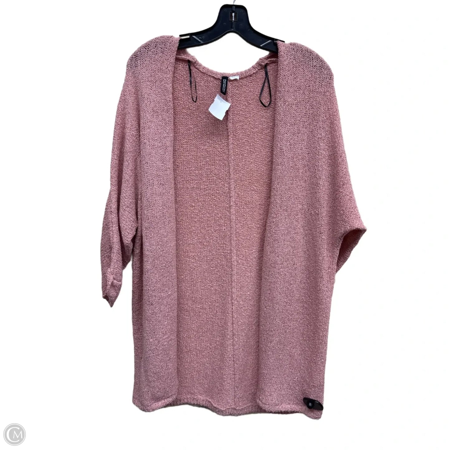 Sweater Cardigan By Divided In Pink, Size: S