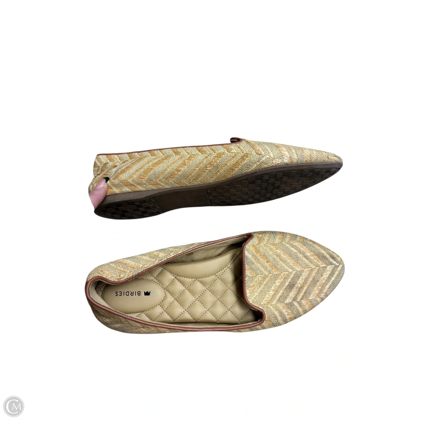 Shoes Flats By Clothes Mentor In Tan, Size: 8.5