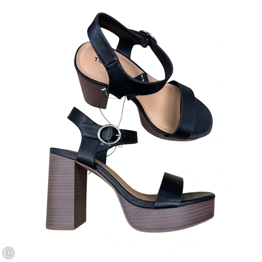 Sandals Heels Block By Torrid In Black, Size: 8.5