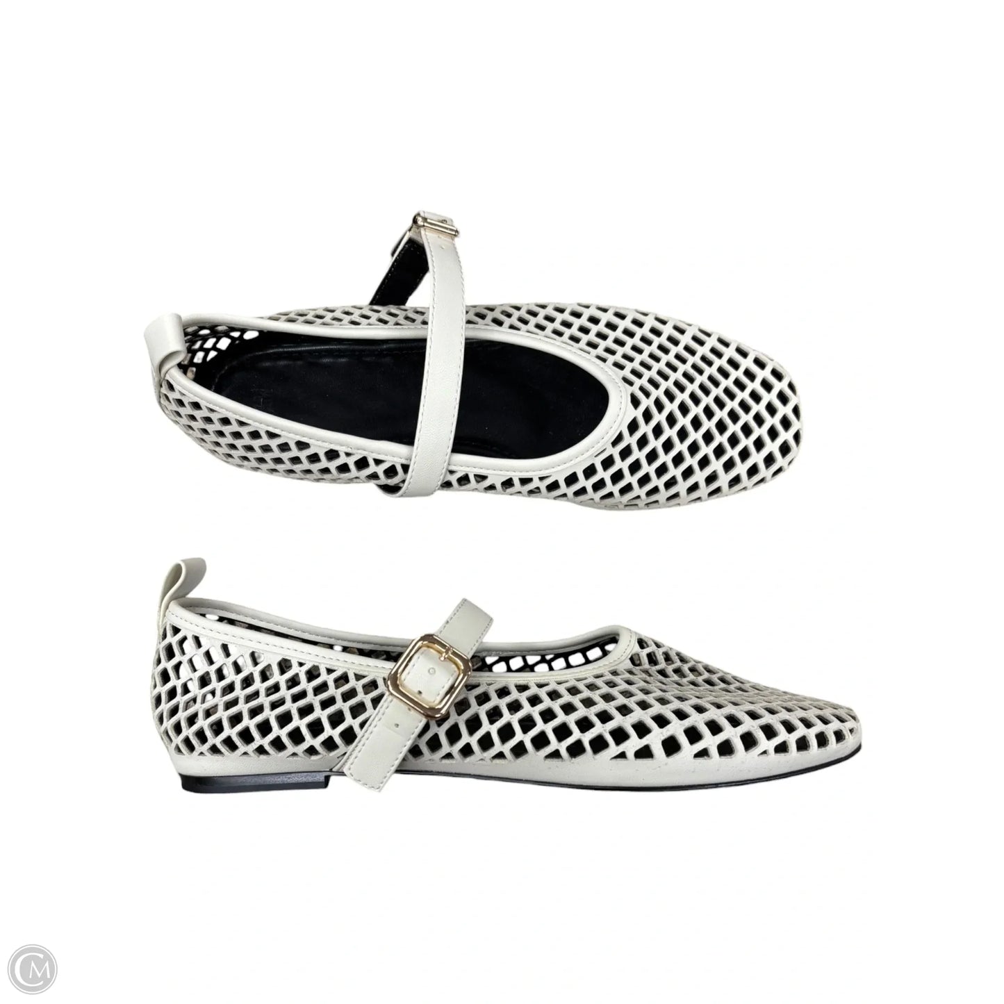 Shoes Flats By H&m In Cream, Size: 8