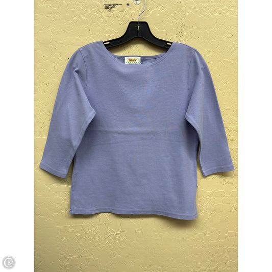 Top Long Sleeve By Talbots In Purple, Size: S