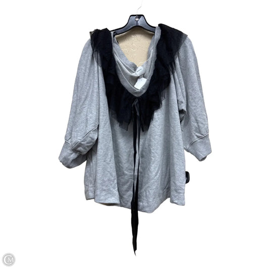 Sweater By Maeve In Blue & Grey, Size: 2x