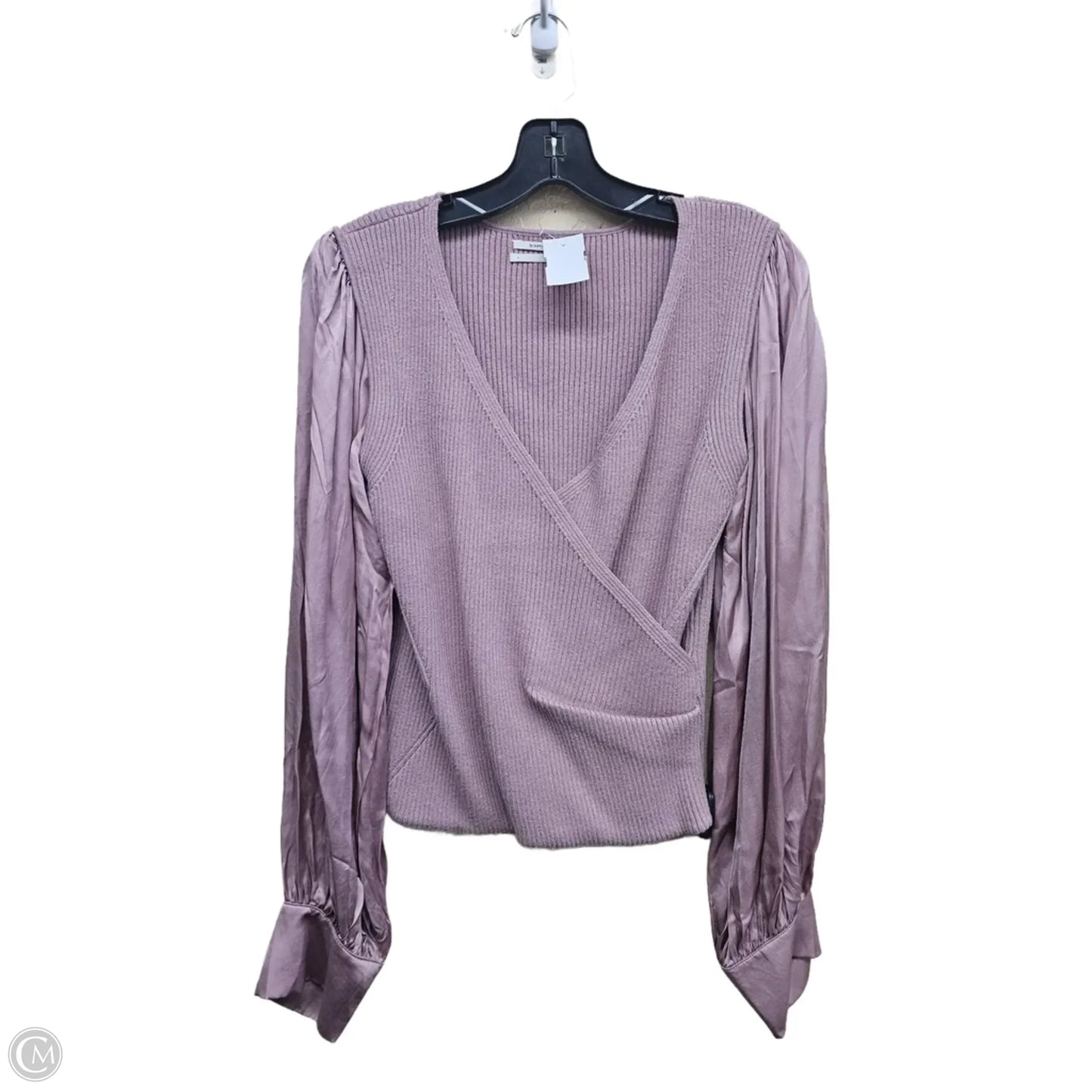 Top Long Sleeve By Anthropologie In Mauve, Size: L