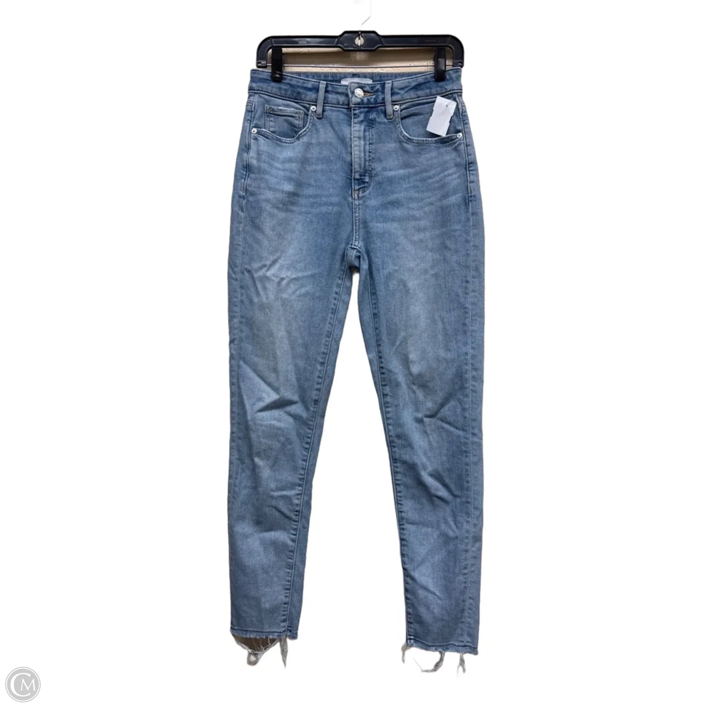 Jeans Straight By Loft In Blue Denim, Size: 4