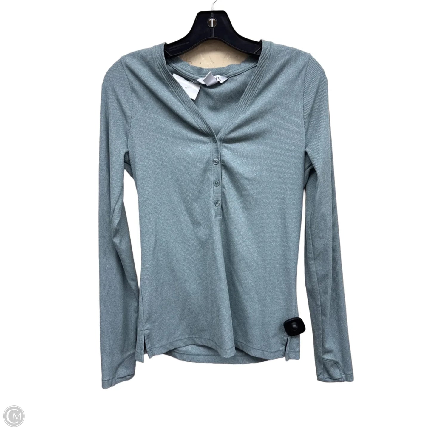 Top Long Sleeve By Athleta In Green, Size: M