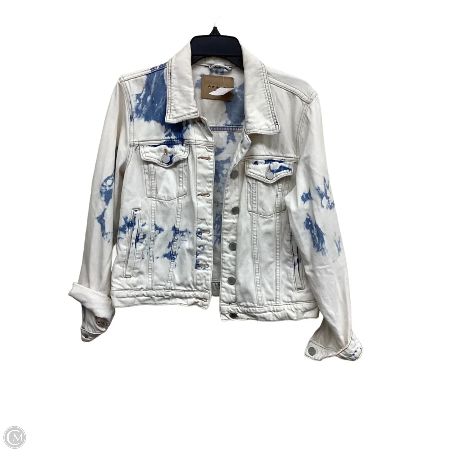 Jacket Denim By Blanknyc In Blue & White, Size: M