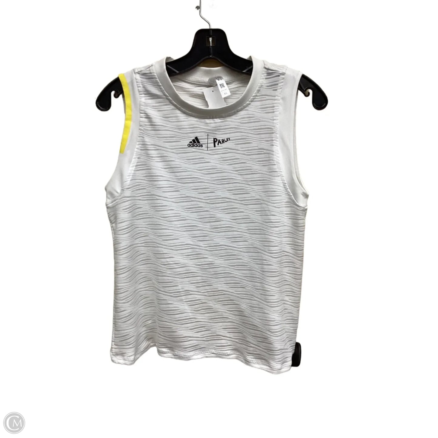 Athletic Tank Top By Adidas In White, Size: S