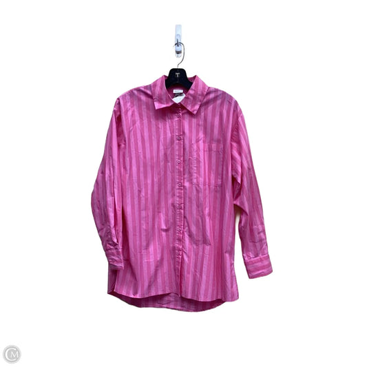 Top Long Sleeve By A New Day In Pink, Size: S