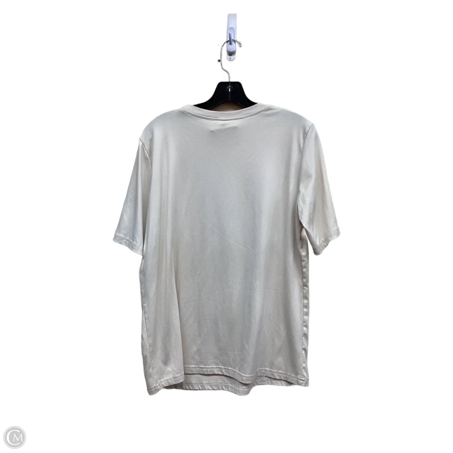 Top Short Sleeve By Clothes Mentor In Tan, Size: M