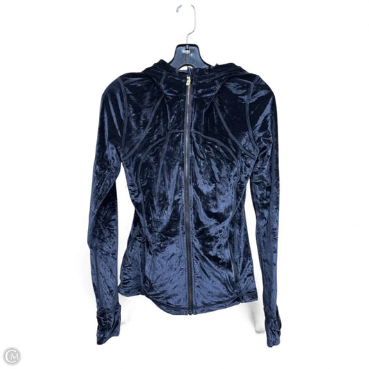 Athletic Jacket By Lululemon In Black, Size: 8