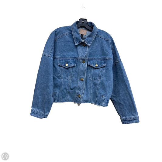 Jacket Denim By Clothes Mentor In Blue Denim, Size: M