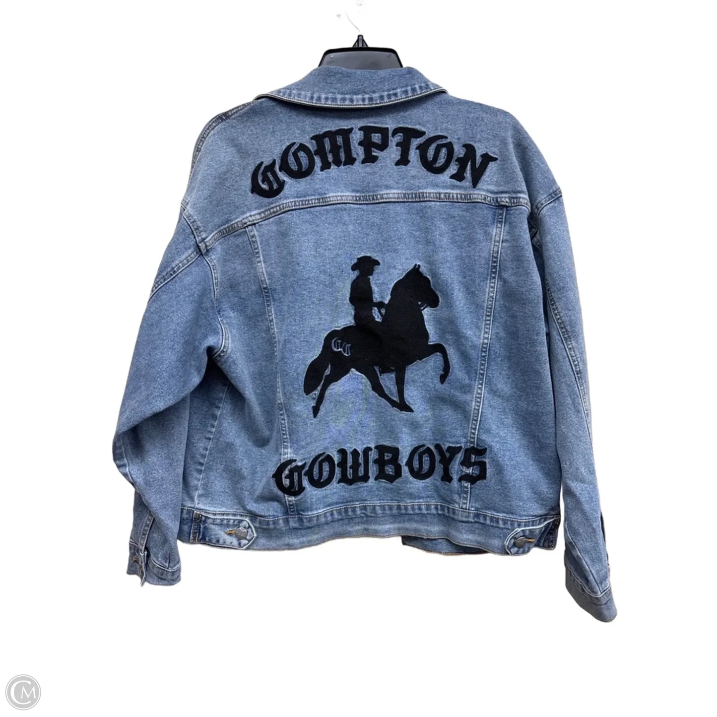 Jacket Denim By Clothes Mentor In Blue Denim, Size: M