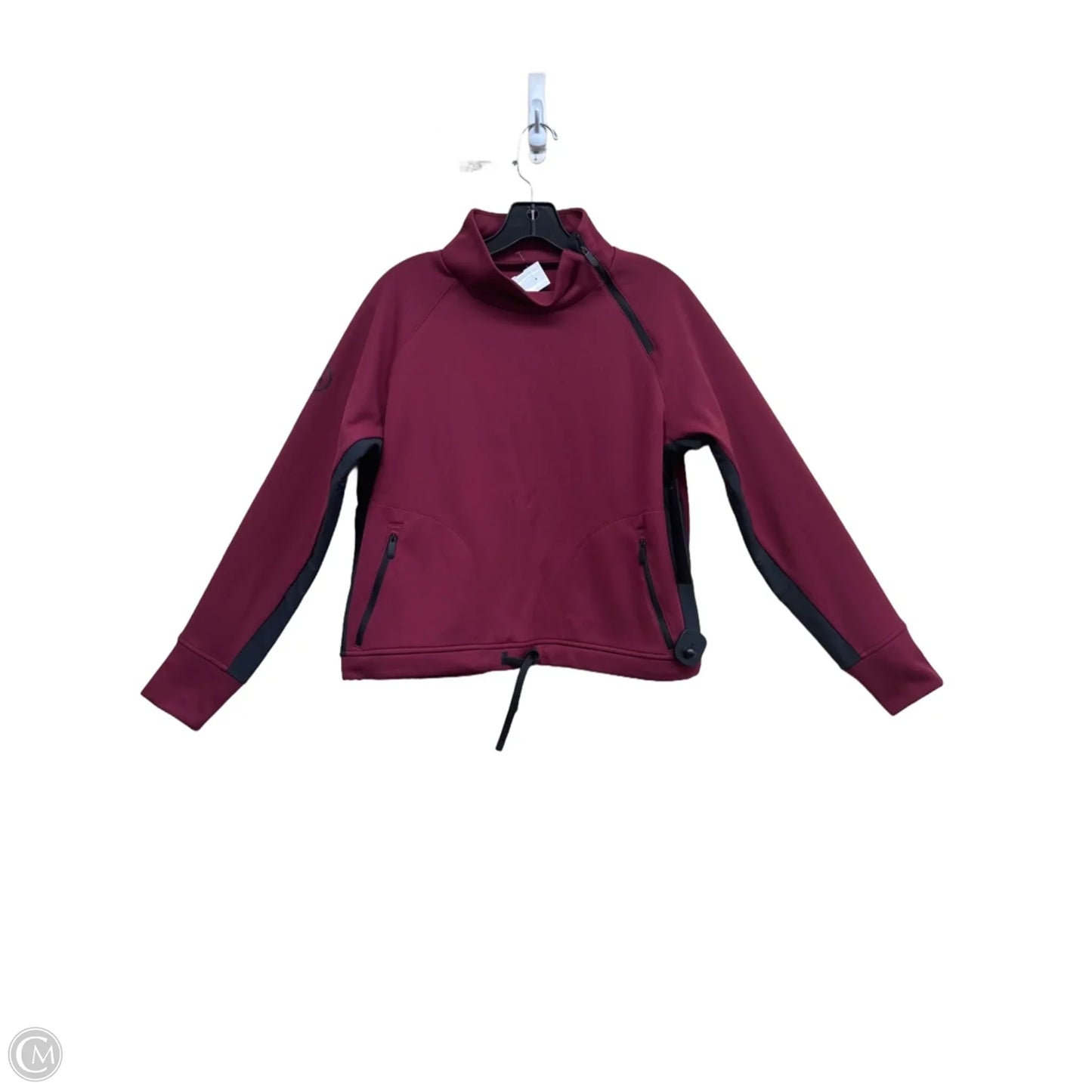 Athletic Top Long Sleeve Collar By Backcountry In Red, Size: M