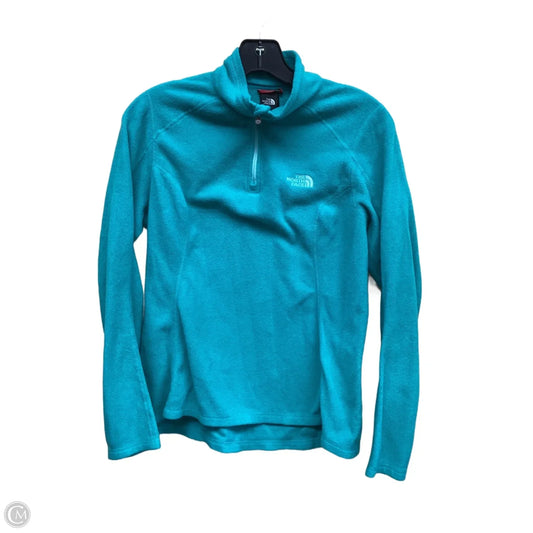 Athletic Top Long Sleeve Collar By The North Face In Green, Size: S