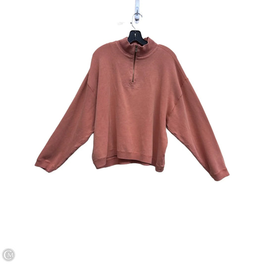 Sweatshirt Crewneck By Clothes Mentor In Orange, Size: L