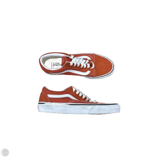 Shoes Sneakers By Vans In Orange, Size: 7