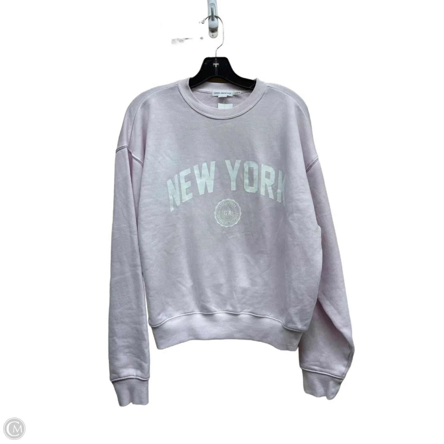 Sweatshirt Crewneck By Good American In Pink, Size: S