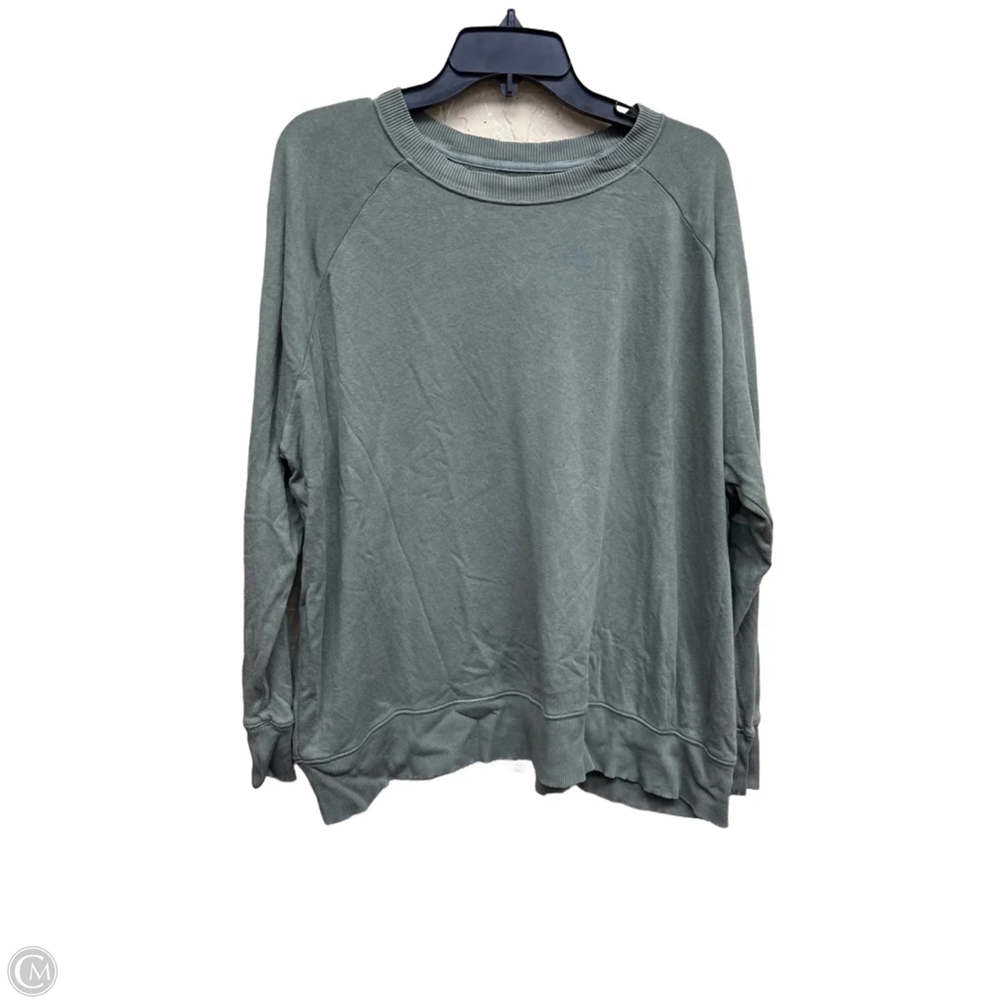 Top Long Sleeve By Aerie In Green, Size: S