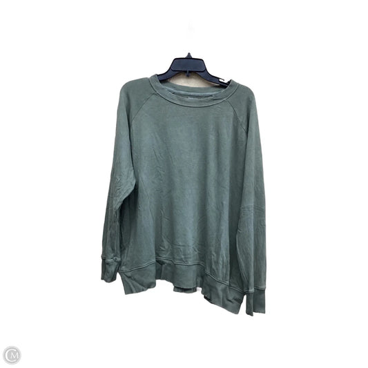 Top Long Sleeve By Aerie In Green, Size: S