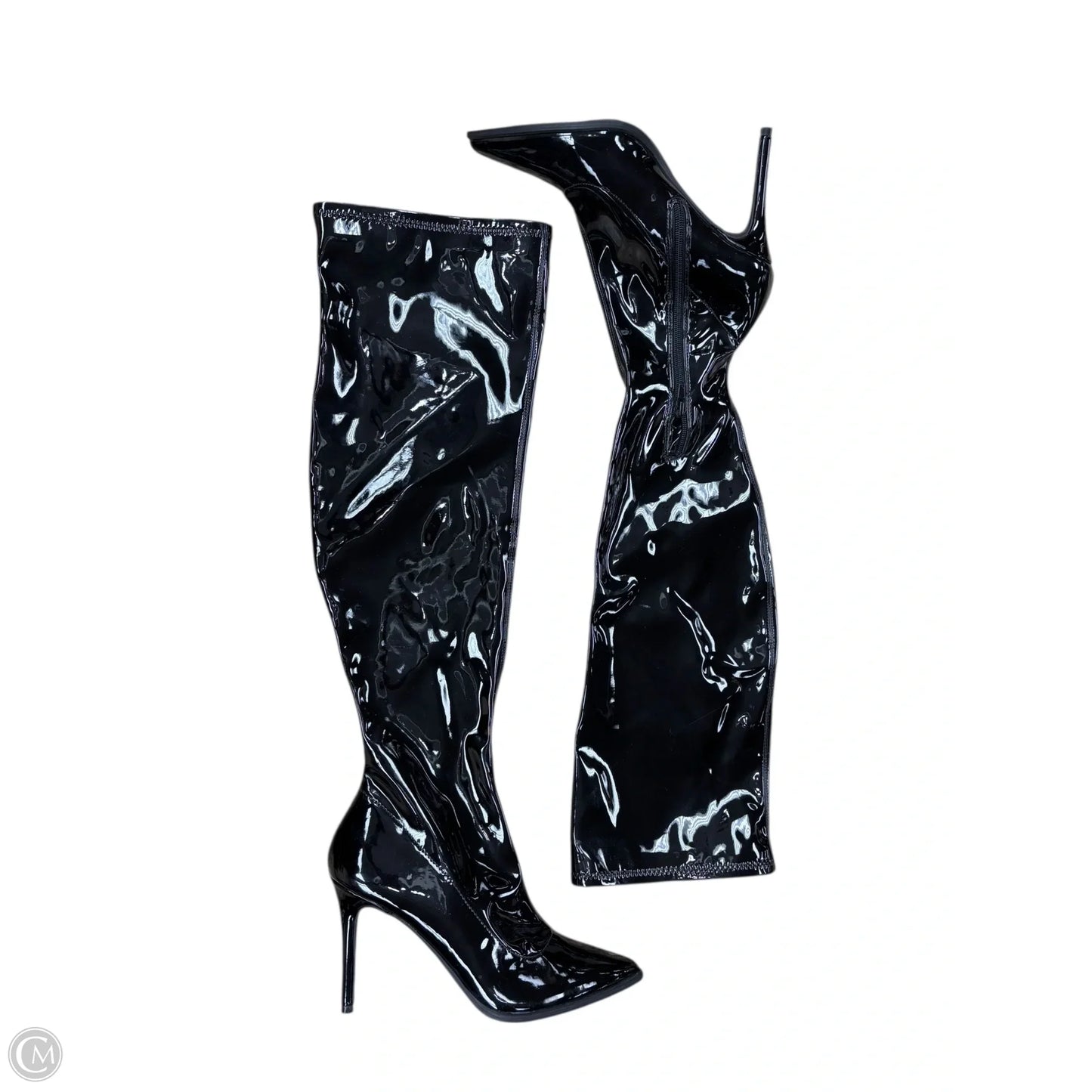 Boots Knee Heels By Nordstrom In Black, Size: 8.5