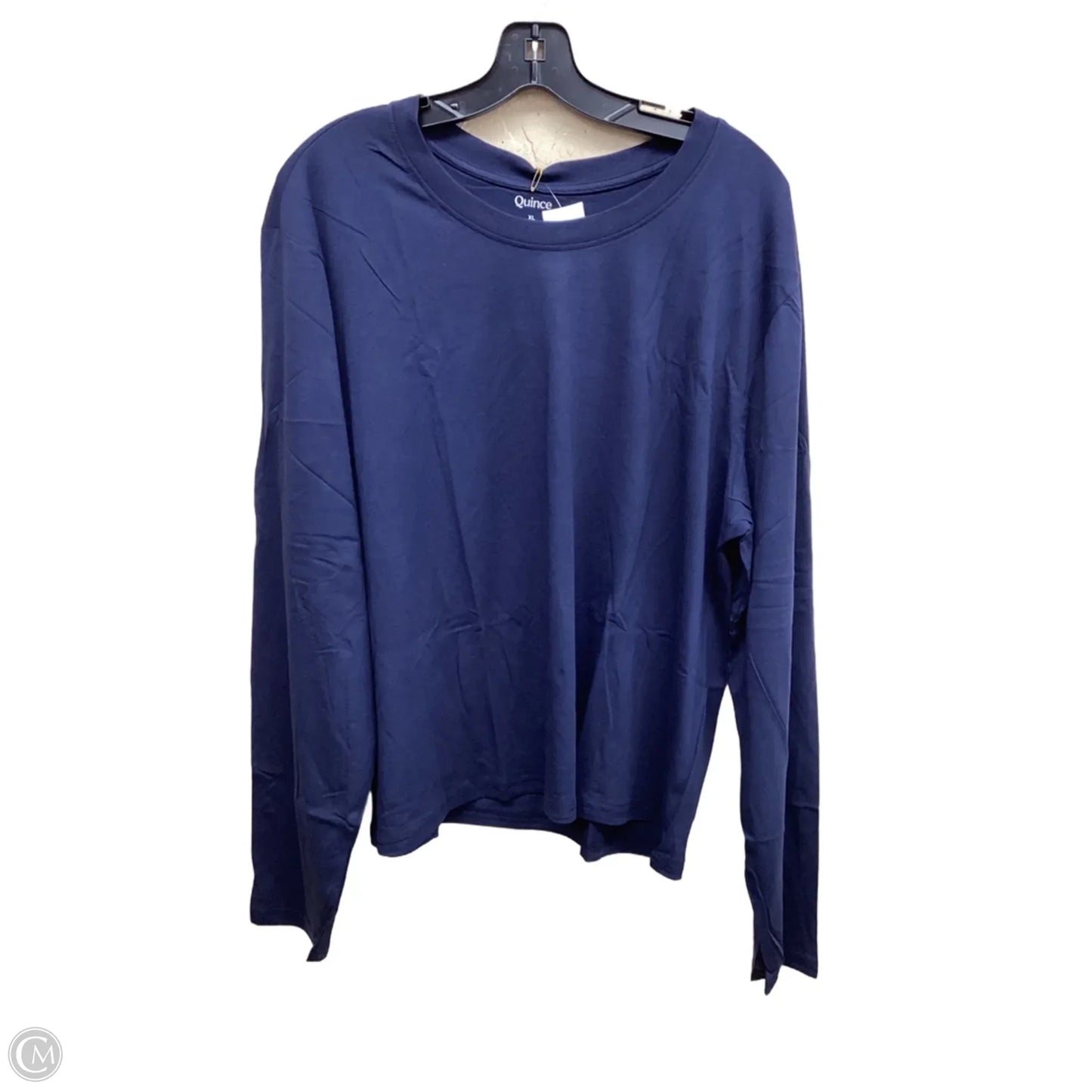 Top Long Sleeve By Clothes Mentor In Navy, Size: Xl