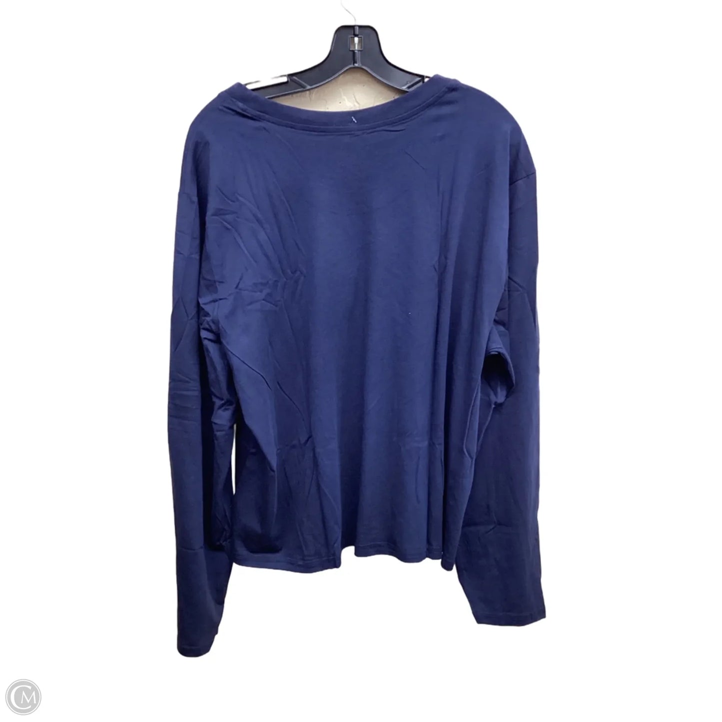 Top Long Sleeve By Clothes Mentor In Navy, Size: Xl