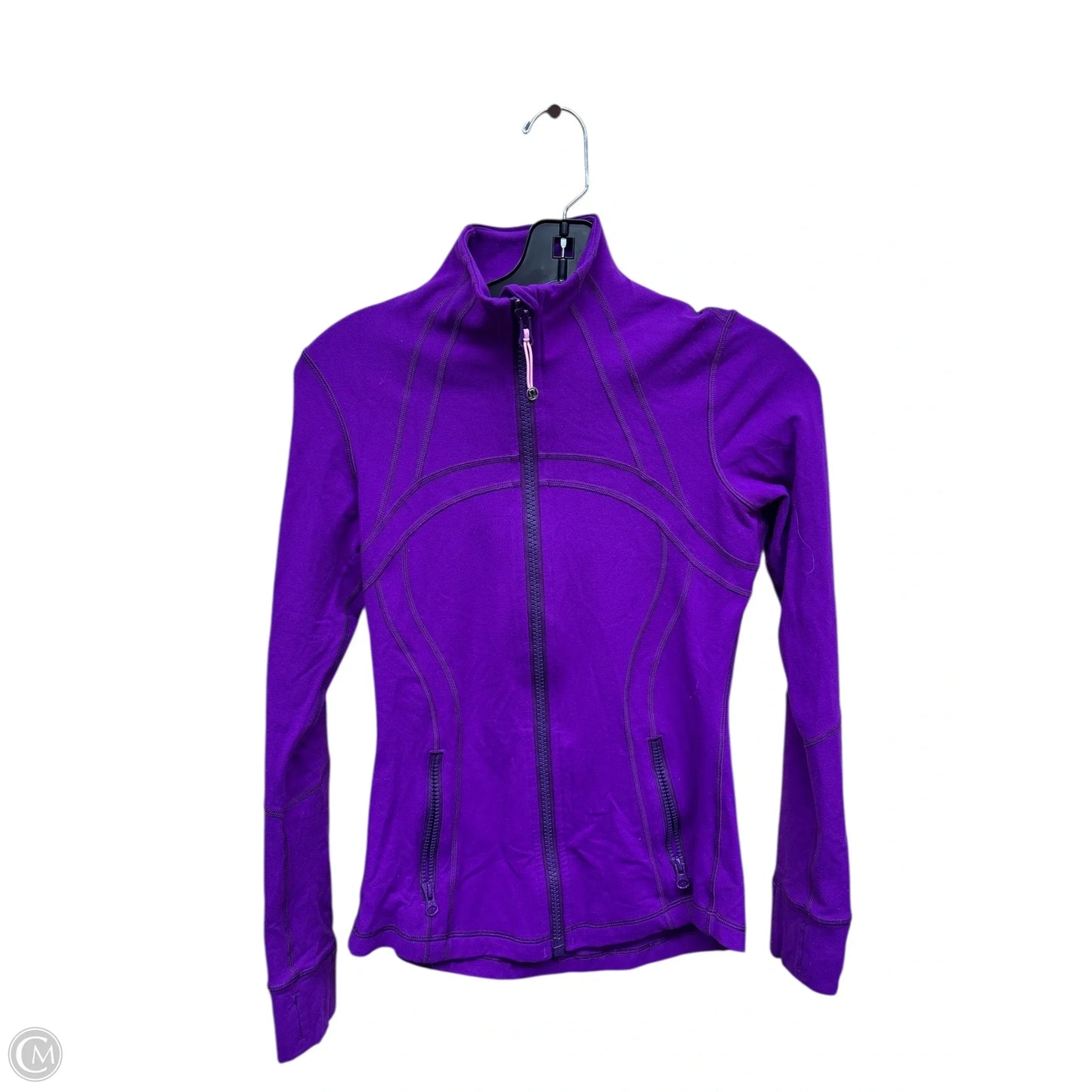 Athletic Jacket By Lululemon In Purple, Size: 6