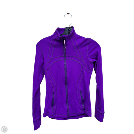 Athletic Jacket By Lululemon In Purple, Size: 6