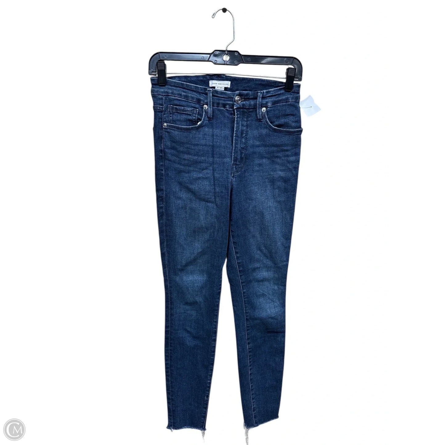 Jeans Skinny By Good American In Blue Denim, Size: 4