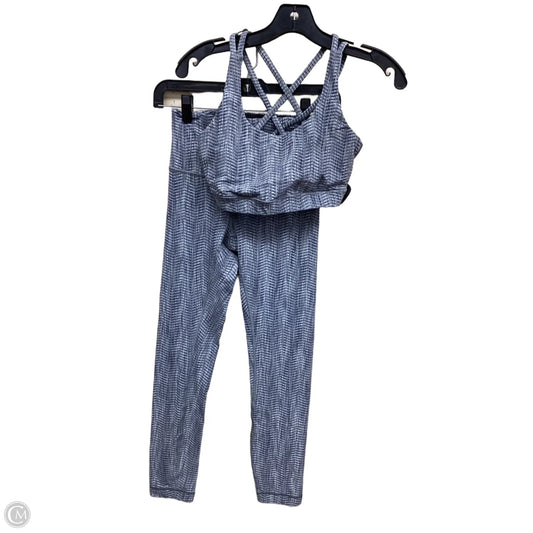 Athletic Leggings By Lululemon In Blue & Green, Size: 4