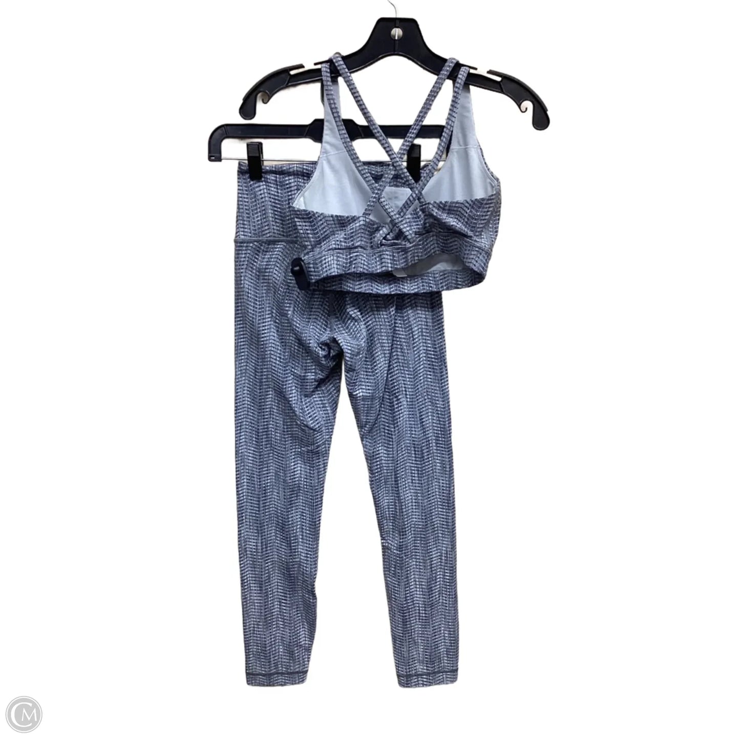 Athletic Leggings By Lululemon In Blue & Green, Size: 4